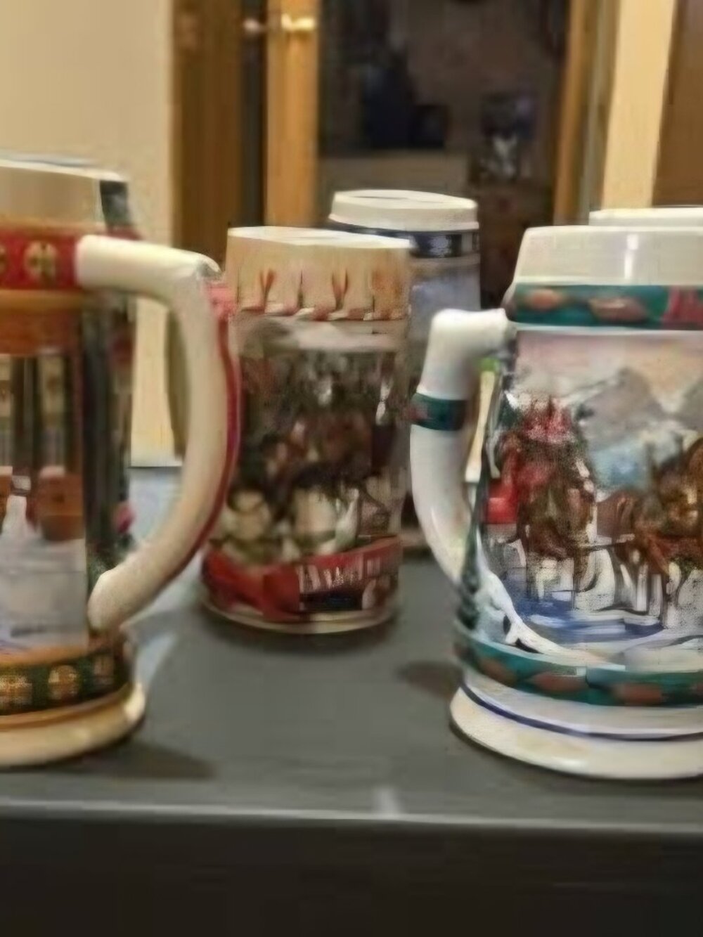 Budweiser Holiday Beer Stein Collection - Lot